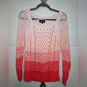 American Eagle Outfitters Ombre Pink Sweater